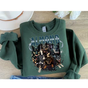 Photo Custom Dog Sweatshirt, Retro Collage Personalized Pet Sweater, 90&#39;s Custom Photo Photo Graphic Tees, Pet Design Personalized Gift