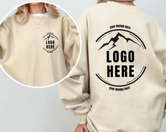 Sudadera con diseño de logotipo personalizado, logotipo de empresa, logotipo de equipo, suéter con logotipo personalizado, su logotipo aquí, su texto aquí, cree su logotipo gráfico