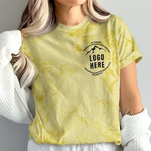 Tie Dye Shirt Custom Logo T-Shirt for Company Uniforms, Personalized Branding, Unique Business Logo Design Shirt, Your Text Here Gift