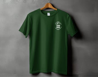 Custom Logo T-Shirt Personalized Brand Name Tee, Logo Placement Shirt, Design Your Own Graphic Tee, Customizable Logo Shirt, Business Merch