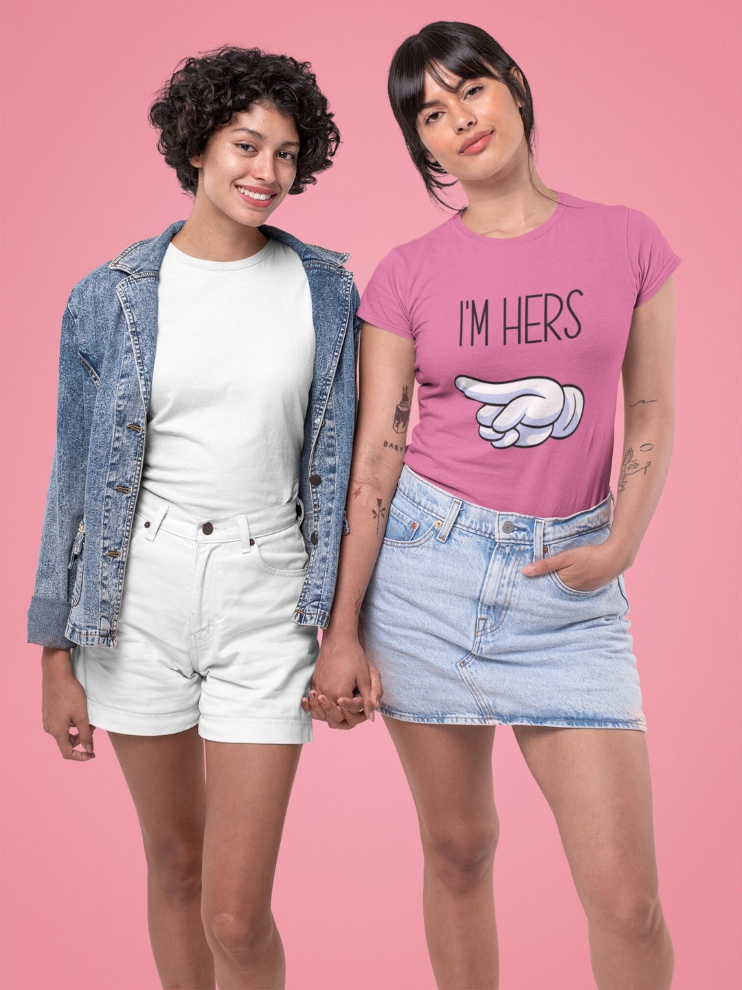 Im Hers Im Hers Hes Mine Im Hers Shirts Shirts for Couples Etsy