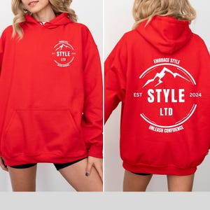 Custom Company Logo Matching Crewneck Sweatshirt, Customized Text Sweatshirt, Personalized Custom Sweatshirt, Business Gift Back and Front