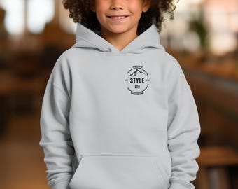 Custom Logo Hoodie for Kids Youth, Kids Branded Hoodie, Personalized Corporate Gift, Company Uniform Youth Hoodie Customizable Logo Hoodie
