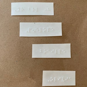 Braille Telephone Keypad Stickers numbers 0-9 * #