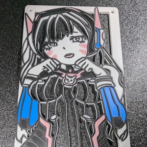 3D-Printed D.Va PC Fan Cover: Anime-Inspired Aesthetics
