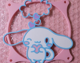 Adorable PC Fan Cover featuring Cinnamoroll Lovestruck Collection - Stay cool in cute style!