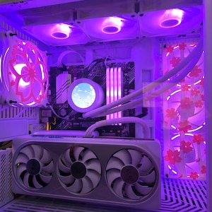Sakura Blossom PC Fan Shroud Cover - Cherry Flower Kawaii Japanese Computer Accessories