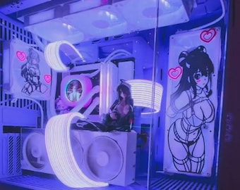 Anime-Inspired Tie Me Up Collection: Kawaii Waifu Gaming Accessories for PC Setups & Custom Shrouds