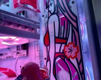 Zero Two Anime Fan Shroud: Custom PC Cover Collection for Waifu Enthusiasts & Otaku Gamers