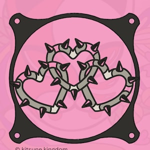 Chrome Spikey Heart Collection