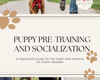 LIBRO ELECTRÓNICO COMPLETO Entrenamiento y socialización de cachorros / 139 páginas / Entrenamiento para ir al baño / Guía de cuidado / Neutralización / Obediencia