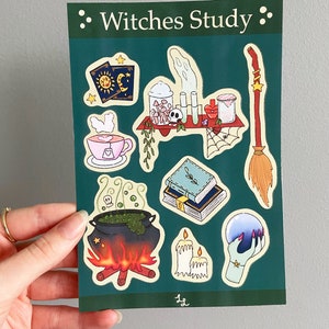 Witches Study Sticker sheet