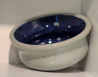 Handmade Ceramic Bowl - Gray and Blue