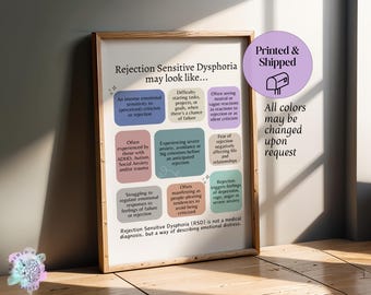 Regoldion Sensitive Dysphoria (RSD) Druck für Sozialarbeiter: Neurovielfalt Büro Dekor