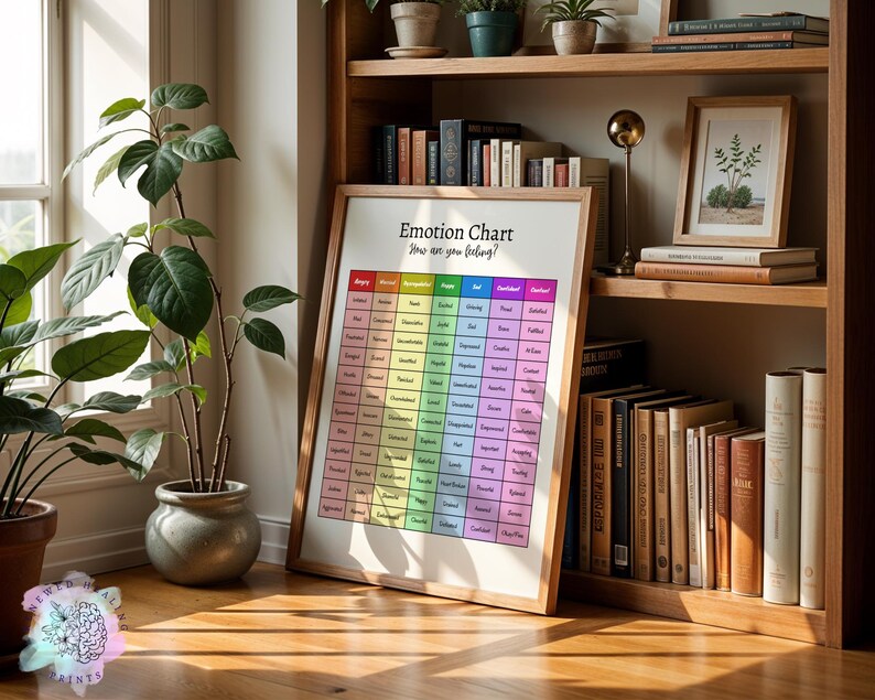 Feeling Chart, Emotion Diagram for Therapy (printed & Shipped) - Etsy