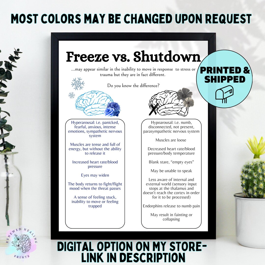 Freeze Vs Shutdown Trauma Responses, PTSD, Complex PTSD for Social ...