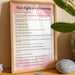 Basic Rights in a Relationship Poster: Therapy Office Decor (8.5 X 11 ...