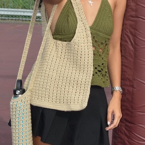 Tote Bag with Matching Water Bottle Holder