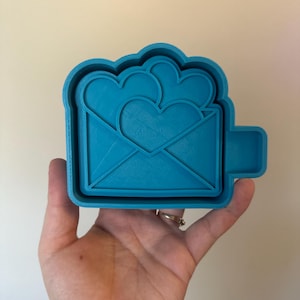 Molde para Freshie, molde para Freshie con carta de amor, suministros para Freshie, molde de silicona