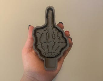 Freshie mold, skull finger freshie mold, freshie supplies, silicone mold