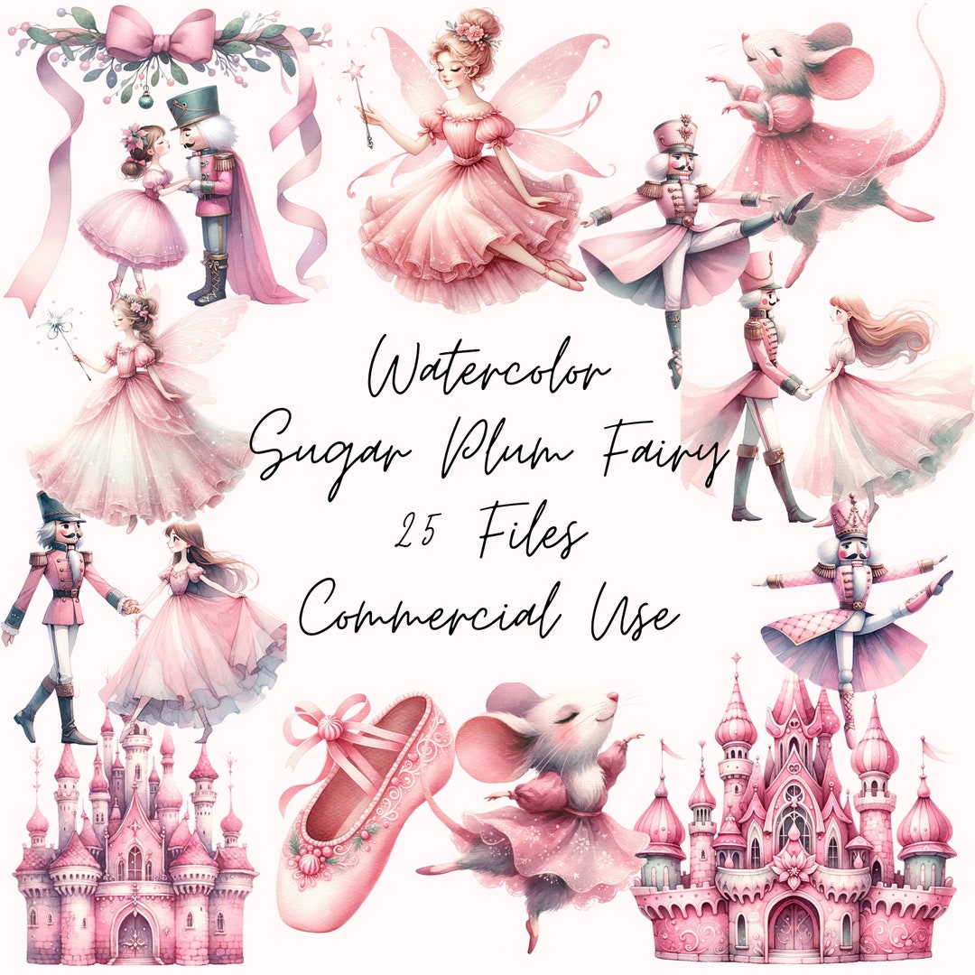 Sugar Plum Fairy Clipart, Nutcracker Ballet, Butterfly Clipart, Fairy ...