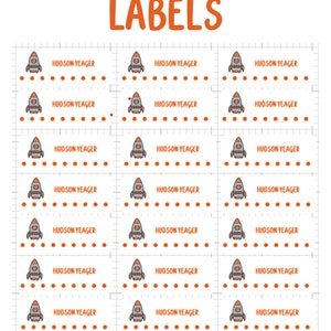 Orange Rocket Labels