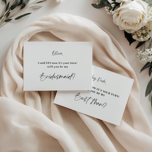 Cartão de pedido de casamento para madrinhas e padrinhos, Quer ser meu padrinho, Cartão de pedido de casamento para madrinha de casamento, Modelo Canva