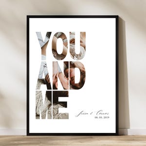 Du und Ich Fotoabzug, Valentinstag Geschenk, Fotoprint, Valentinstag Geschenk, Sofort Download