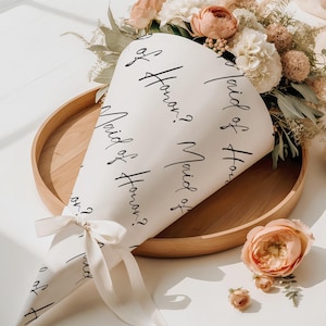 Brautjungfer Vorschlag Blumenverpackung, Trauzeugin Vorschlag verbreiten, Brautjungfer Geschenk, Instant Download