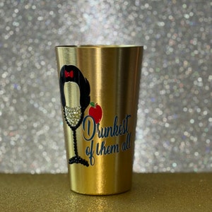 Disney Princess “inspired” drinkware, tumbler, stainless steel cup, glass, coffee, stemless wine glass tumbler, party gift travel cup