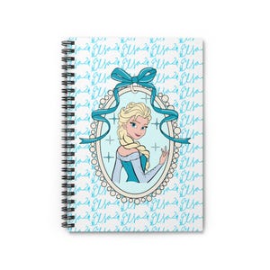 Disney Prinsessan Elsa | Isprinsessa Porträtt Spiral Anteckningsbok | Linjerad Anteckningsbok