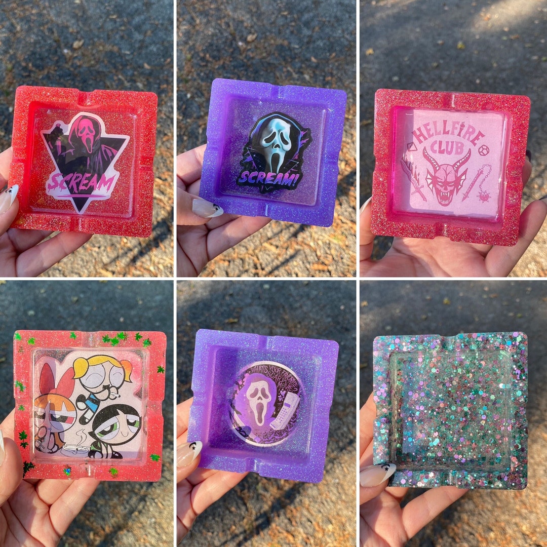 Handmade Resin Ashtrays Etsy
