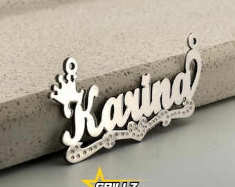 Collar personalizado con placa de identificación en plata de ley: joyería real grabada a mano
