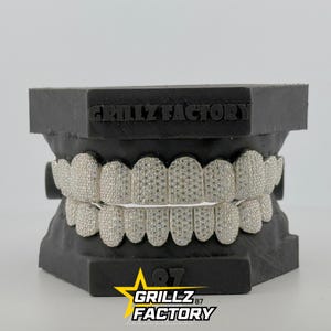 Grillz Moissanite Diamant, Diamant Alternative Sparkle, 10K Gold, 14K Gold, 925 Silber, freie permanente Schnitte, freie Form Kit inklusive