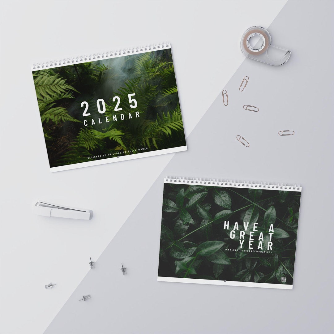 2025 Botanical Wall Calendar Minimalist Natureinspired Monthly Planner