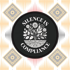 Black Liberation Iron-On Patch - Juneteenth Protest Accessory, Silence Compliance Embroidered Badge, Sew-On Applique, Anti-Racism Patch,