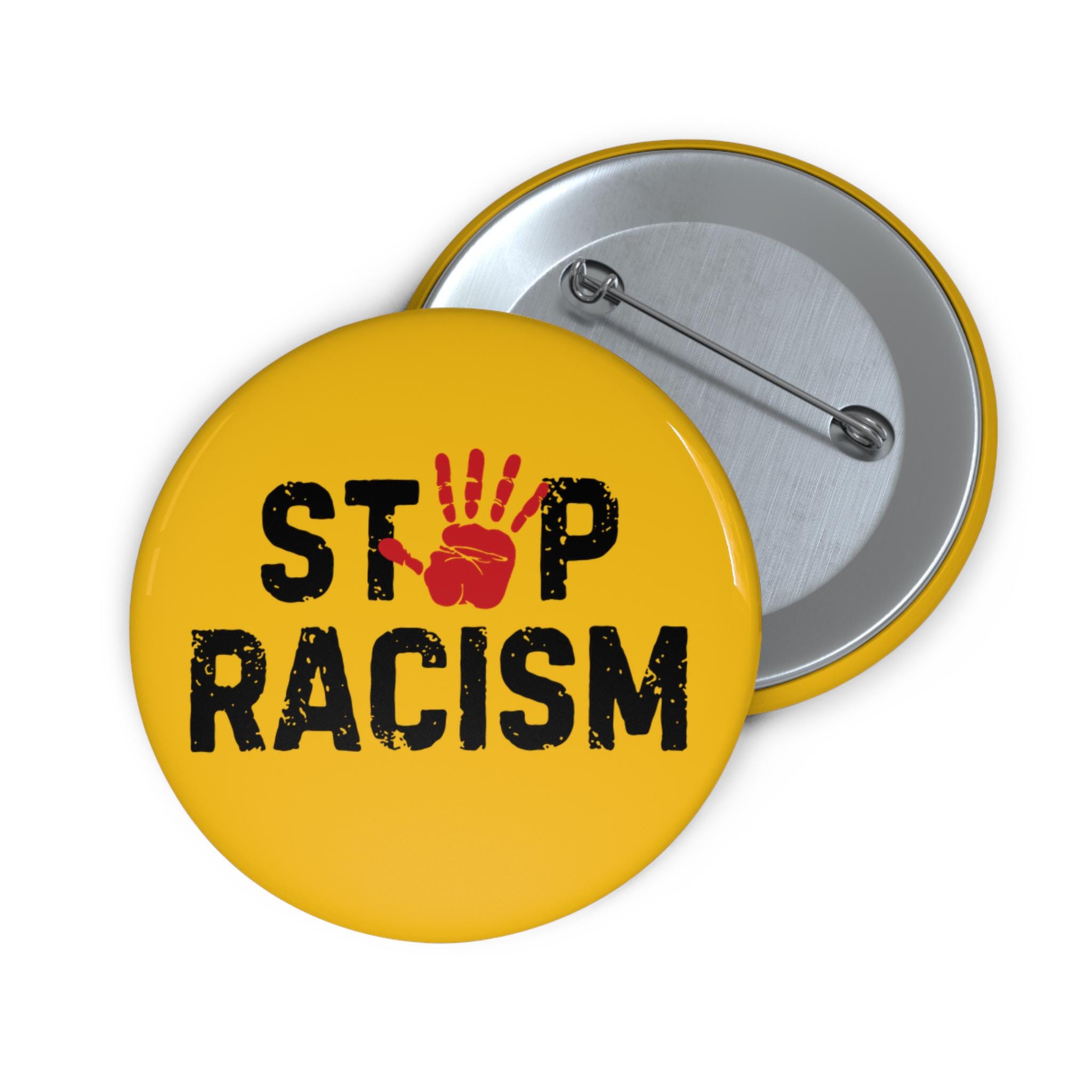 Rock Against Racism Button Stop Racism Button Pin | Protest Button | Anti Racism Pin | Social ...