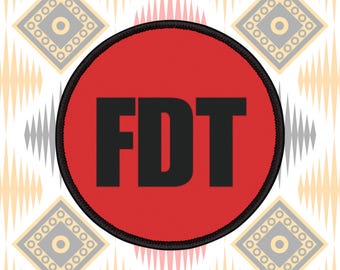 FTD Iron-On Patch, Advocacy Patch, Denim Jacket Embellishment, Activism Accessory, Anti Trump Sticker, Political Patch