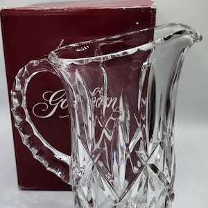 Gorham &quot;Lady Anne&quot; 8&quot;/ 32 oz. Lead Crystal Pitcher