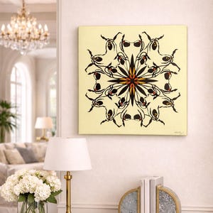 Obra original: Jadwiga "Yaga" Ruta, 1977, papel recortado, firmada / fondo blanquecino