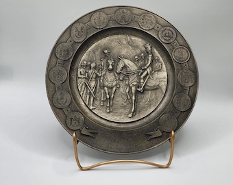 International Pewter Bicentennial "We Are One" Pewter Plate | 1776- 1976