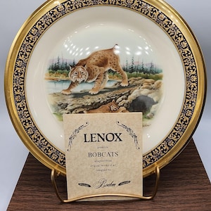 Lenox « Lynx roux » boehms boehms à finitions dorées | 1980 (avec boîte d&#39;origine)