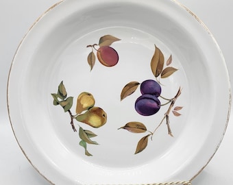 Royal Worcester "Evesham Gold" 10,5" Porzellan Servierschüssel mit Goldrand | 1961/ Made in England*
