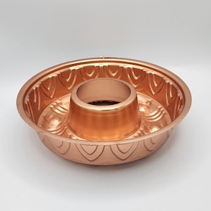 2x | Pair of Copper Molds- Medium Jello / Bundt (3.5 Cups) & Small Acorn (2.5 Cups)