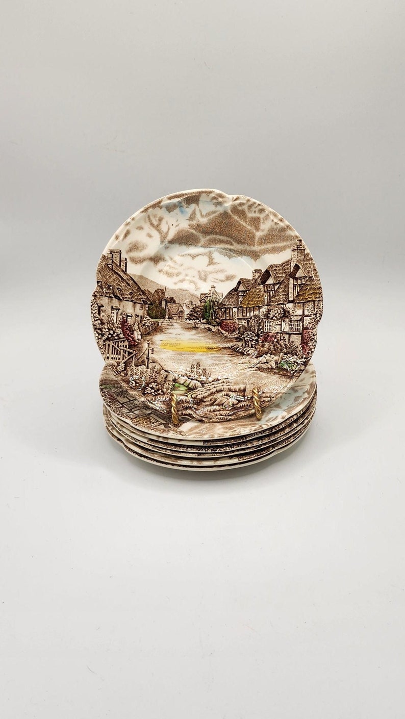 7x Johnson Bros Ironstone olde English Countryside Bread & Butter