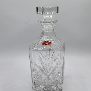 Gorham Full Lead Crystal (Germany) Square Decanter