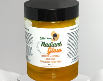 Płatki do twarzy z kwasem kojowym i kurkumą: Radiant Glow Exfoliating (33 szt.)