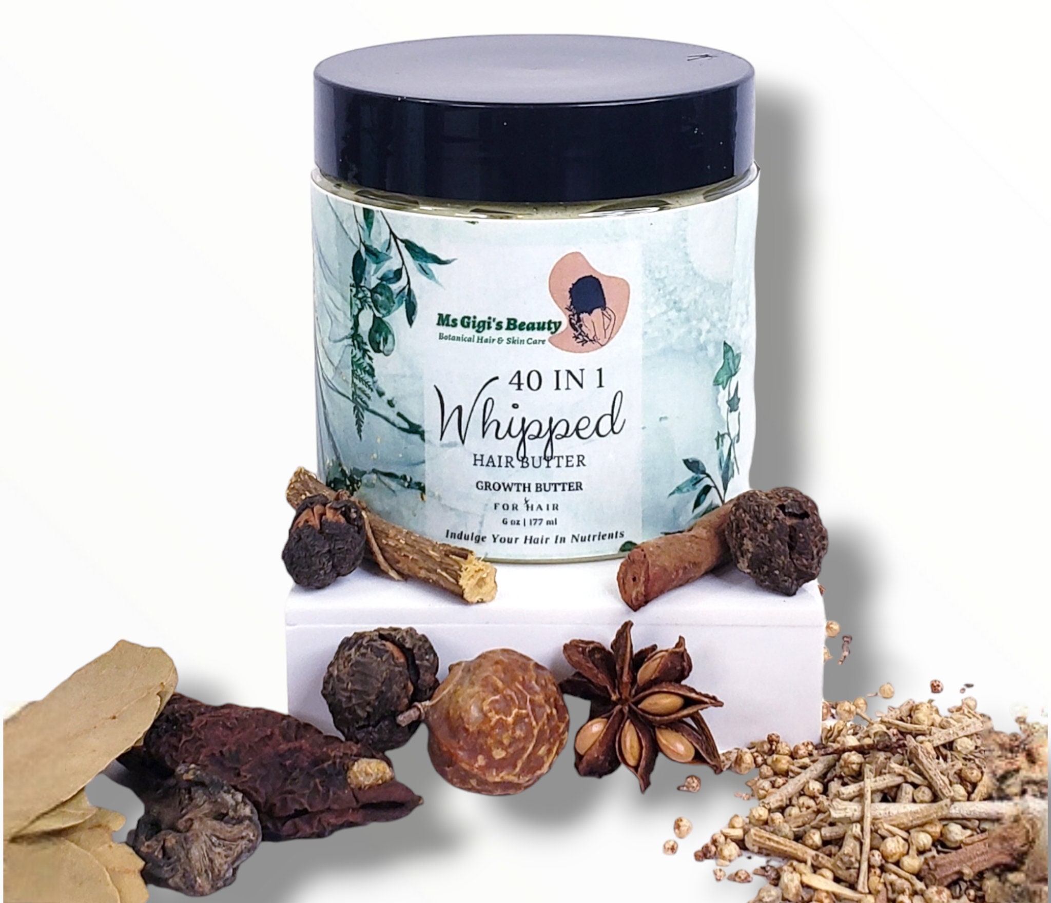 40 IN 1 Ayurvedic With Chebe Hair Growth Butter, Ayurvedic Chebe Butter, Natural Hair Butter, Chebe Hair Butter, Whipped Chebe Hair Butter