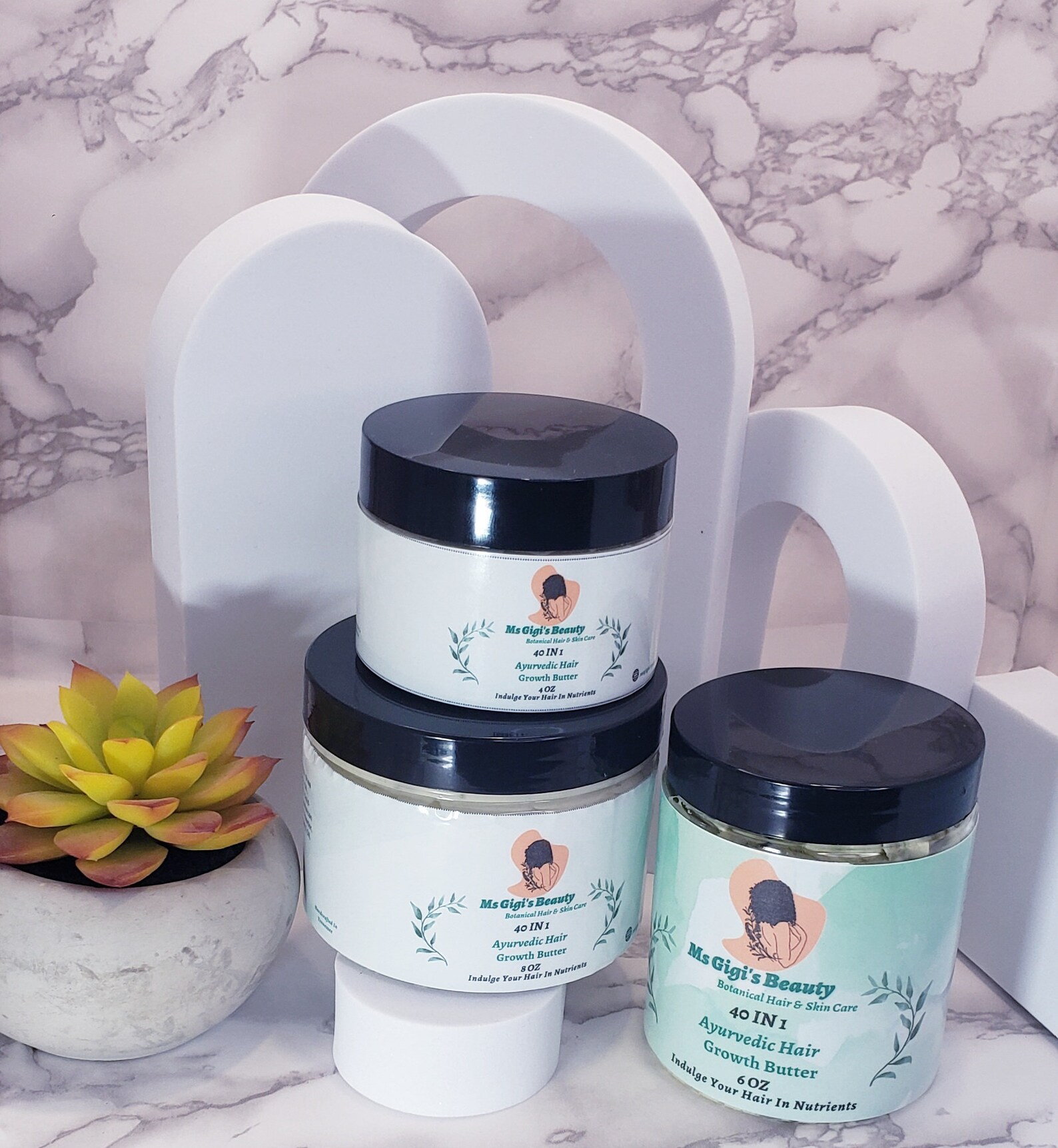 40 IN 1 Ayurvedic Hair Growth Butter, Ayurvedic Herbs Butter, Natural