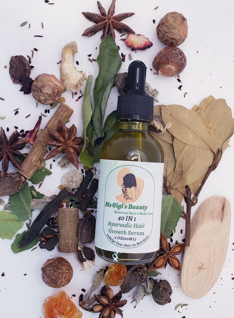 40 in 1 Ayurvedic Hair Growth Oil Ayurvedic Hair Oil Herbal Etsy